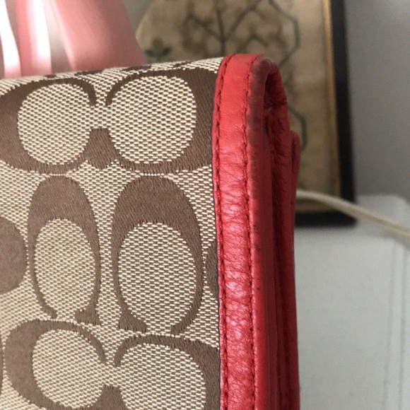 Coach Leather & Canvas Wallet - Picture 3 of 9